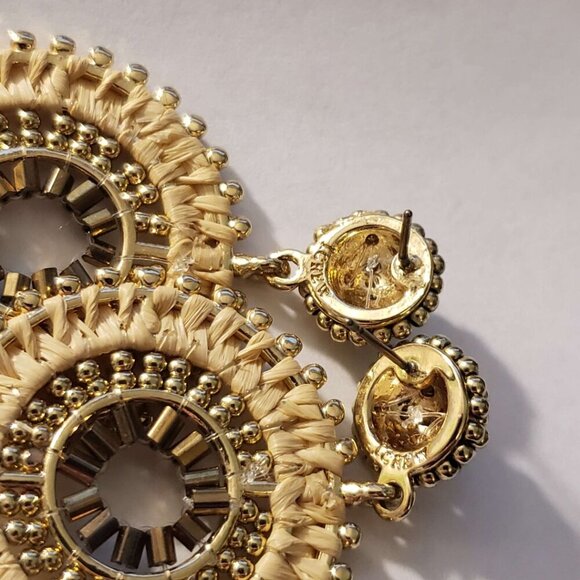 J. Crew Factory Rattan Earrings - Picture 3 of 4